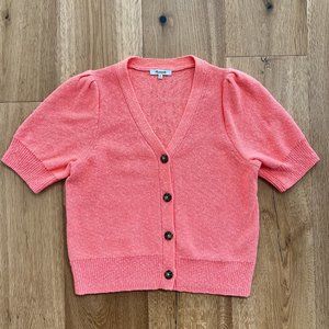 Madewell Coral Cardigan Sweater